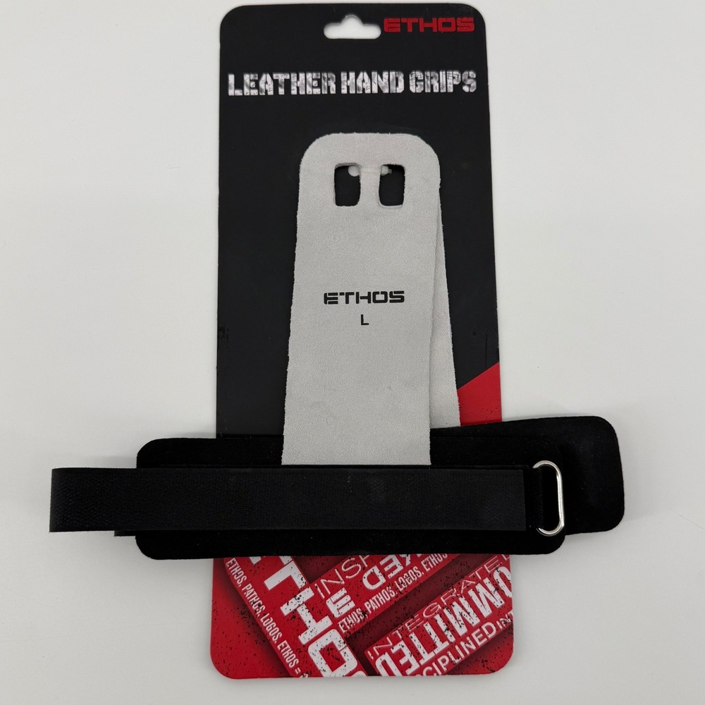 ETHOS Leather Hand Grips Gymnastics Weightlifting‎ Training Size L